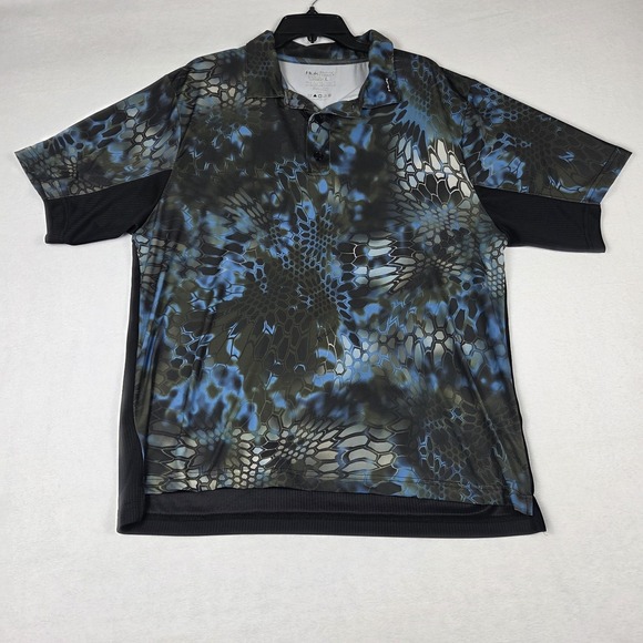 Huk Performance Men's Polo Shirt Size L Fishing Lightweight Stretch Short Sleeve - Picture 1 of 5
